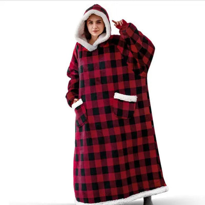 CozyHug Flannel Hoodie Blanket